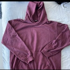 Talentless Men NWOT size Large Maroon Red Hoodie Sweatshirt Thick!
